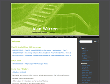 Tablet Screenshot of alan-warren.com